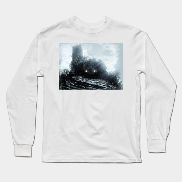 Firelink Shrine Long Sleeve T-Shirt by zody